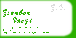 zsombor vaszi business card